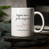 PREZENT DLA LEKARZA - kubek z nadrukiem NAJPIERW KAWA POTEM DIAGNOZA