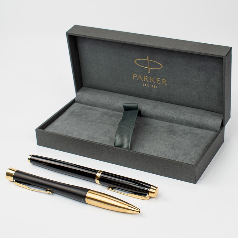Zestaw Parker Pióro i Długopis w eleganckim Etui Prezent na Prymicje Jubileusz