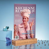 Statuetka ze szkła akrylowego – Okładka „Kuchenne Rewelacje” z humorem