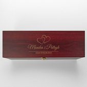 Pudełko do wina z akcesoriami PREZENT NA ROCZNICĘ