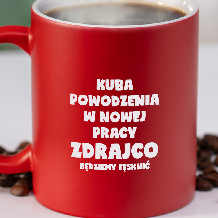 Personalizowany kubek z grawerem NA POŻEGNANIE KOLEGI Z PRACY – z humorem