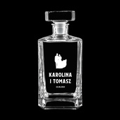 Karafka ślubna na PREZENT DLA PARY z grawerem