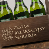 Nosidło na piwo z TWOIM GRAWEREMK - ZESTAW RELAKSACYJNY + IMIĘ