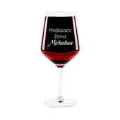 Kieliszek do wina czerwonego z grawerem NAJLEPSZA ŻONA