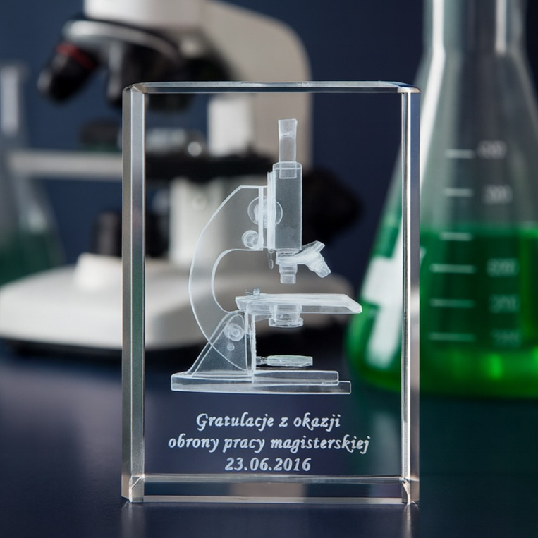 Gratulacje z okazji OBRONY PRACY MAGISTERSKIEJ - Mikroskop 3D