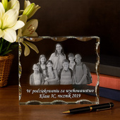 Zdjęcie Klasowe w szkle na Zakończenie Roku DLA NAUCZYCIELA
