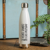 Prezent personalizowany dla IMPREZOWICZA Butelka termiczna z grawerem