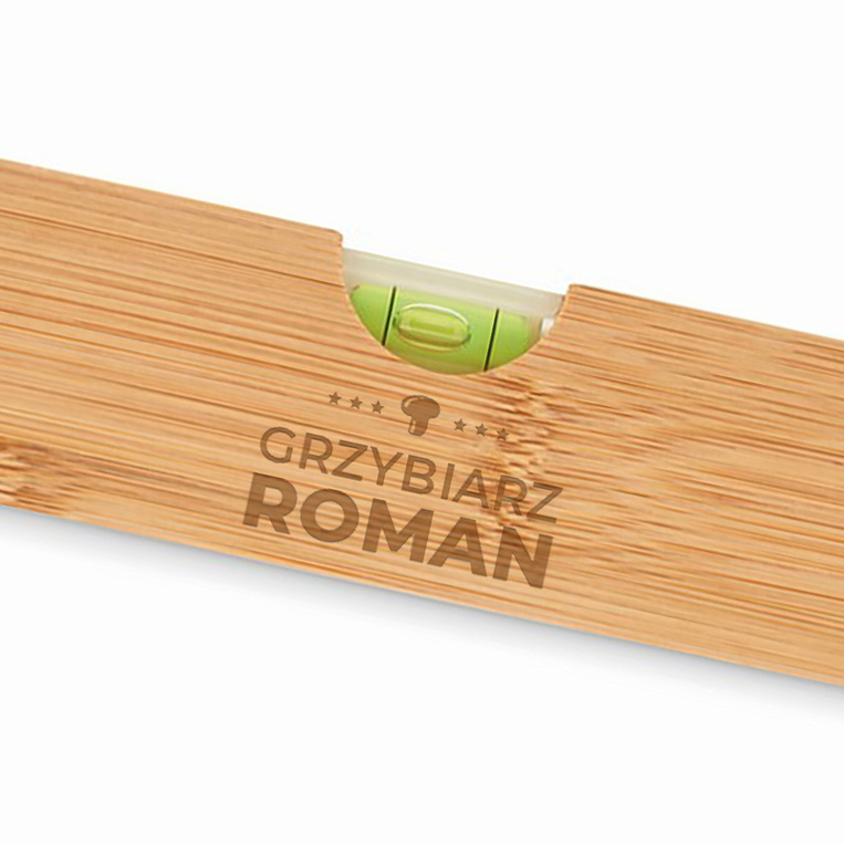 Poziomica z otwieraczem DLA GRZYBIARZA grawer GRZYBIARZ + IMIĘ