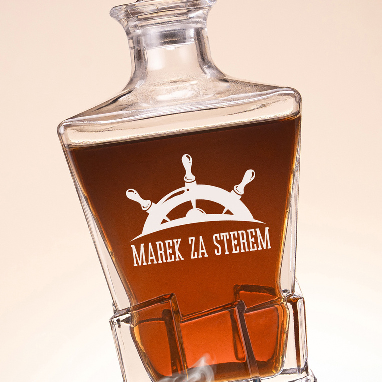 Zestaw do whisky DLA MARYNARZA ŻEGLARZA – prezent z grawerem na imieniny, święta