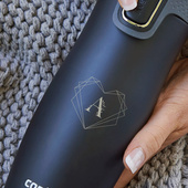 Grawerowany błękitny kubek termiczny Contigo na prezent – 470 ml