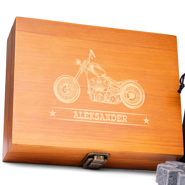 Kamienie do whisky z grawerem DLA MOTOCYKLISTY