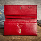 Elegancki portfel damski czerwony Wittchen z Twoim Grawerem