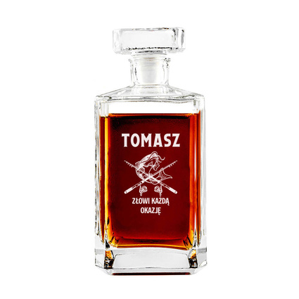 Grawerowana karafka DLA WĘDKARZA z personalizacją