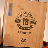 Zestaw noży z grawerem na 18. urodziny dziewczyny – PERSONALIZOWANY GRAWER