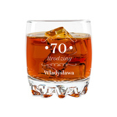 Szklanka do whisky z GRAWEREM na 70 URODZINY dla smakosza