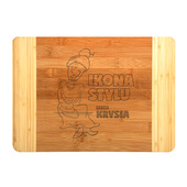 Duża deska do krojenia DLA BABCI z grawerem IKONA STYLU