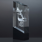 Statuetka 3D z Twoim Projektem - Grawerowanie Laserowe w Krysztale