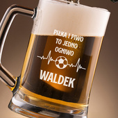 PERSONALIZOWANY Kufel z grawerem na prezent DLA FANA PIŁKI NOŻNEJ