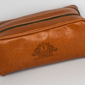 Personalizowana skórzana kosmetyczka GRAWER MONOGRAMU i IMIENIA