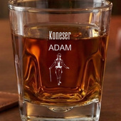 Szklanka do whisky z grawerem DLA KONESERA + IMIĘ