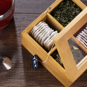 Pudełko na herbatę z twoim grawerem HERBACIARKA BABCI + IMIĘ