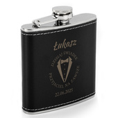 Piersiówka DLA ŚWIADKA z grawerem „Dzisiaj świadek, przyjaciel na całe życie”