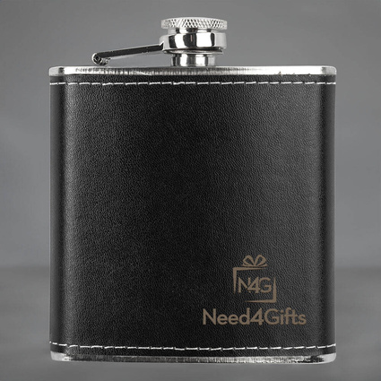 Piersiówka w skórze GRAWER LOGA gadżet firmowy