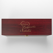 Pudełko do wina z akcesoriami NAJLEPSZEJ PRZYJACIÓŁCE