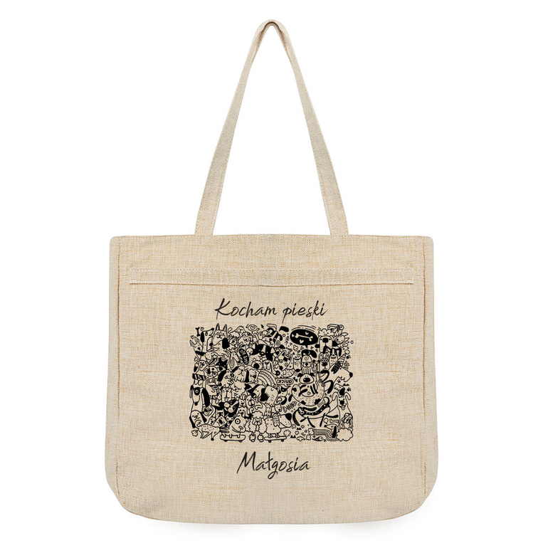 Torba na zakupy z PERSONALIZACJĄ dla miłośnika psów