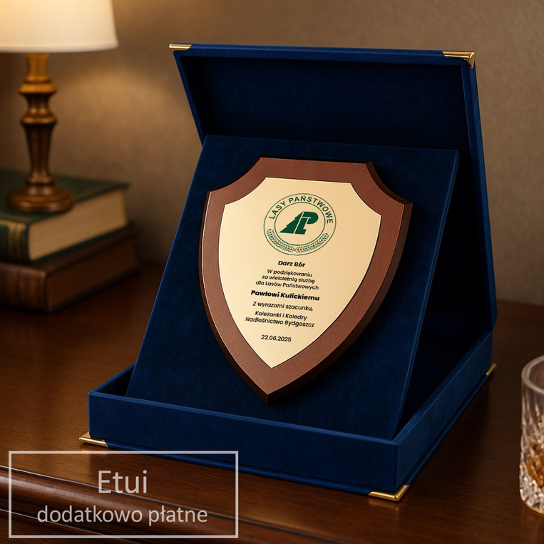 Dyplom DLA LEŚNIKA – podziękowanie ZA SŁUŻBĘ W LASACH PAŃSTWOWYCH