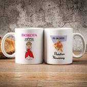 Kubek z nadrukiem na PODZIĘKOWANIA DLA ŚWIADKOWEJ