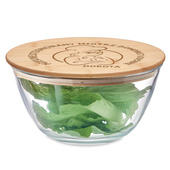 Szklana salaterka z bambusowym wieczkiem NA PREZENT DLA NIEJ twój grawer