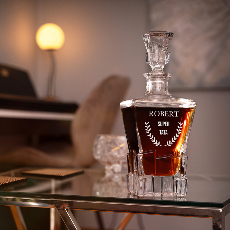 Zestaw Lodowy do whisky SUPER TATA – prezent na DZIEŃ OJCA, IMIENINY, URODZINY