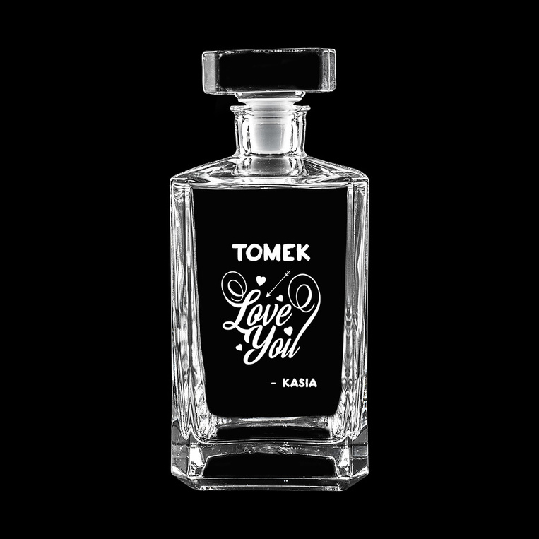 Karafka prosta - love you