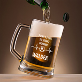 PERSONALIZOWANY Kufel z grawerem na prezent DLA FANA PIŁKI NOŻNEJ