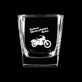 Szklanka do whisky z grawerem MOTOCYKLISTA ROKU + IMIĘ
