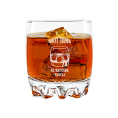 Szklanka do whisky z grawerem MOCNY TRUNEK NA RATUNEK + IMIE