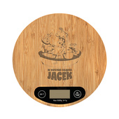 Bambusowa waga grawerowana DLA AMATORA KUCHNI na URODZINY