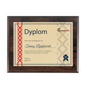 Dyplom najlepszego handlowca, marketingowca – wyróżnienie na podsumowanie roku