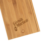 Grawerowany zestaw do serów i wina DLA GÓRNIKA prezent personalizowany