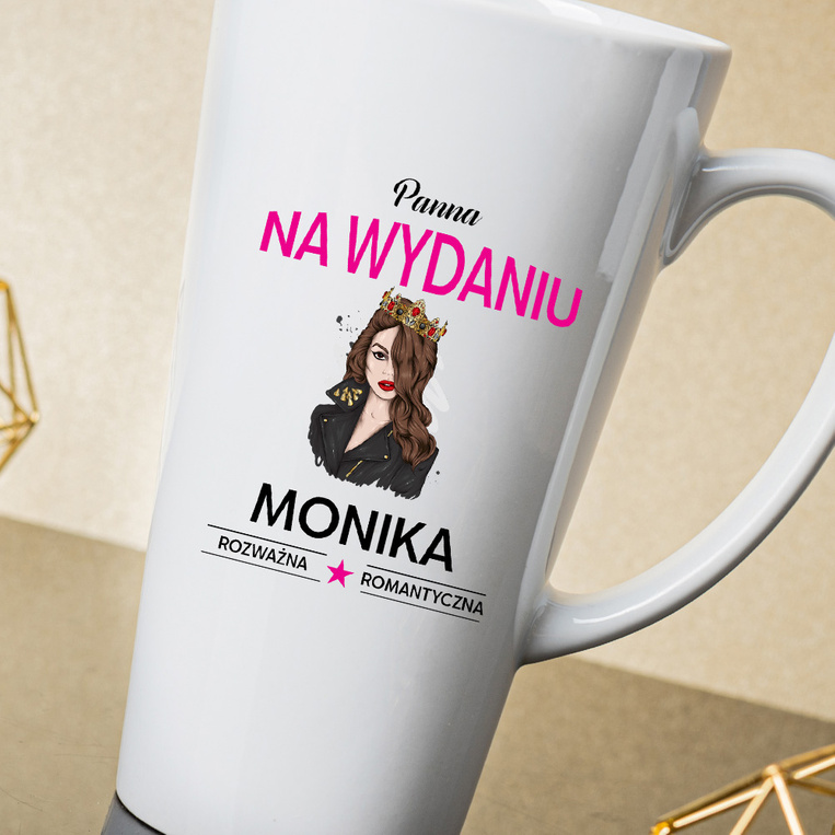 Kubek Latte MAX z nadrukiem PANNA NA WYDANIU na prezent