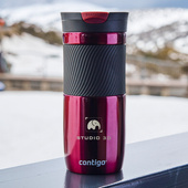 Bordowy kubek termiczny Contigo GRAWER LOGA – gadżet firmowy