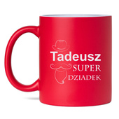 Grawerowany kubek ceramiczny DLA DZIADKA – personalizowany Imieniny, Dzień Dziadka