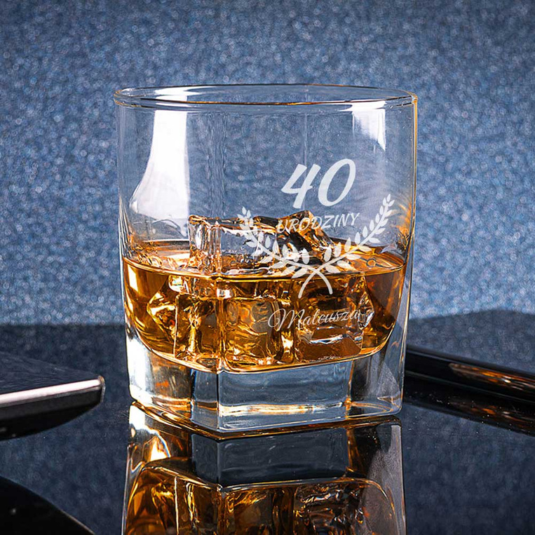 Szklanki do whisky w zestawie 6 sztuk NA 40 URODZINY