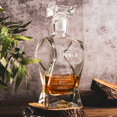 PERSONALIZOWANY zestaw do whisky z 6 szklankami NALEWKA DZIADKA