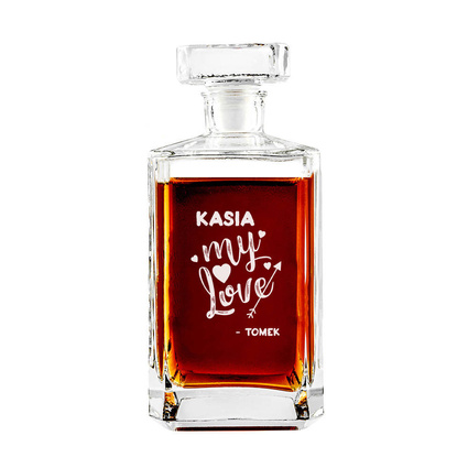 Karafka DLA UKOCHANEJ z twoją personalizacją