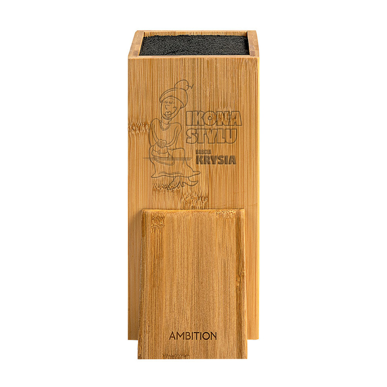 Personalizowany stojak na noże IKONA STYLU dla BABCI CIOCI na urodziny