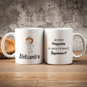 Kubek z nadrukiem DLA PIELĘGNIARKI z personalizacją