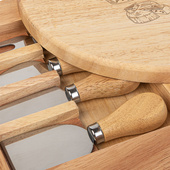 Grawerowana deska do serów z nożami CHEESE MASTER prezent personalizowany