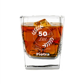 PERSONALIZOWANA Szklanka do whisky prezent 50 URODZINY